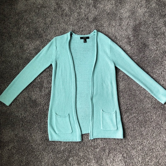 Forever 2 Aqua Cardigan Sweater 